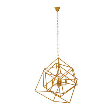 Kamara Brass Finish Four Bulb Pendant Light - Image 2