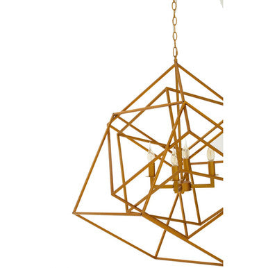 Kamara Brass Finish Four Bulb Pendant Light - Image 3