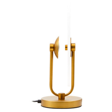 Waldorf White Marble And Gold Finish Table Lamp