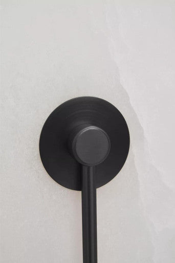 Waldorf White Marble Wall Light with Black Accent