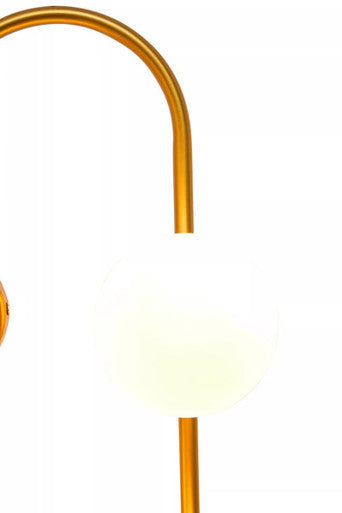 Abira Four Bulb White Glass Wall Light