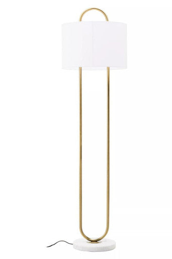 Nolan White And Gold Floor Lamp