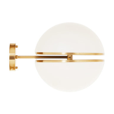 Abira Brushed Brass Ball Wall Light - Image 1