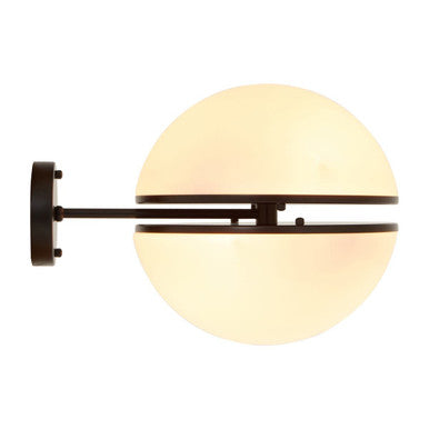 Abira Matt Black Ball Wall Light - Image 5