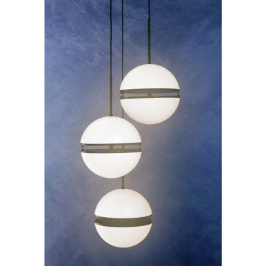 Abira Three Ball Matt Black Pendant Light - Image 2