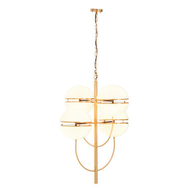 Abira Four Ball Brass Pendant Light - Image 1