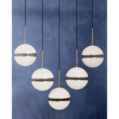 Abira Five Ball Brass Pendant Light - Image 4