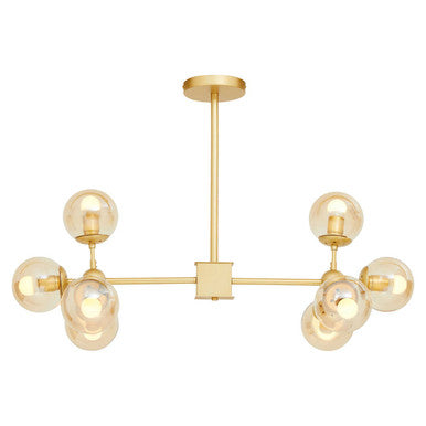 Abira Gold 8 Arm Pendant Light