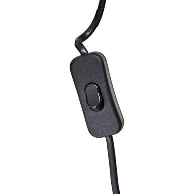 Noble Grey Smoked Glass Table Lamp