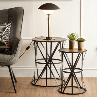 Octavia Gold Finish Metal Table Lamp - Image 2