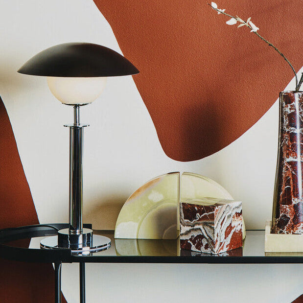 Octavia Silver Finish Metal Table Lamp - Image 2