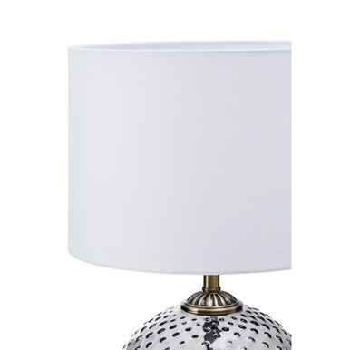 Noa Grey Glass Table Lamp