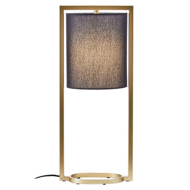 Lara Black Shade With Gold Finish Metal Frame Table Lamp - Image 1