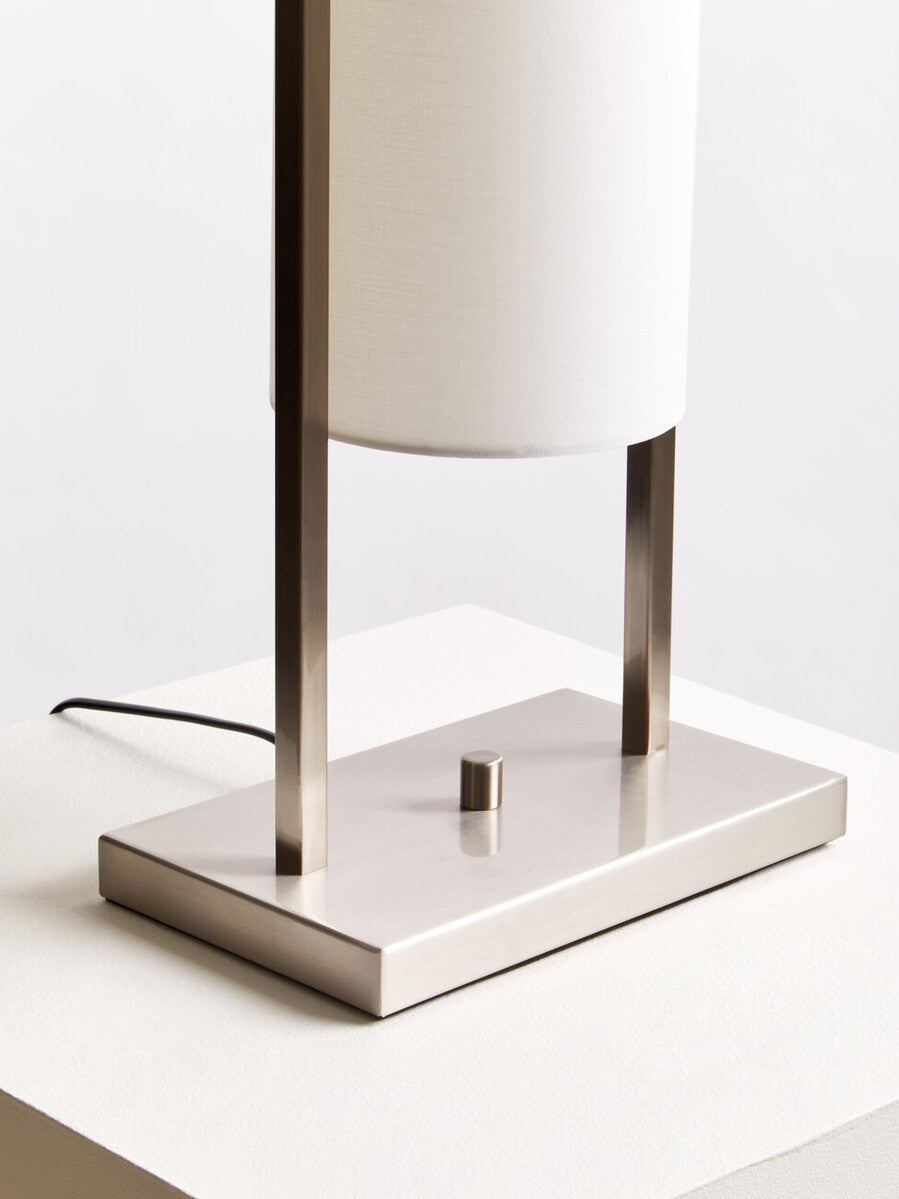 Atkins Nickel Finish Table Lamp