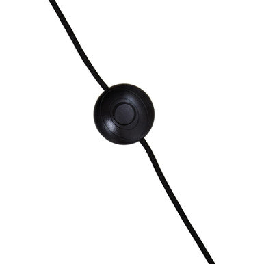 Equipoise Black and Brass Finish Floor Lamp with Marble Base