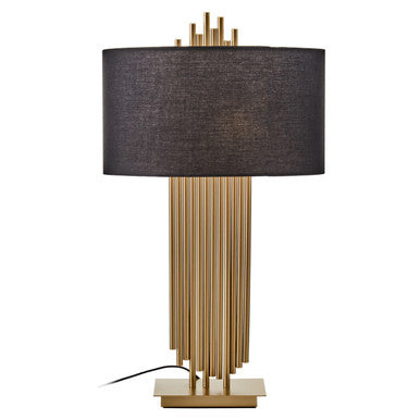 Impero Table Lamp With Black Linen Shade - Image 8