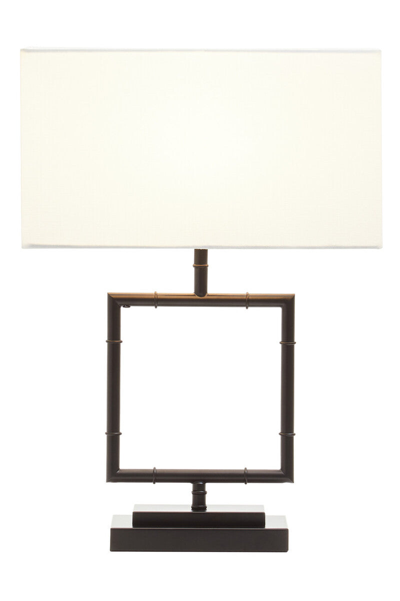 Zofie Matte Black Square Table Lamp