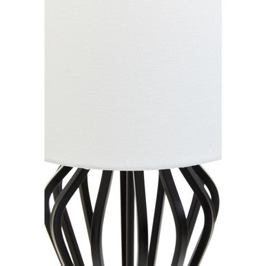 Zada Black And White Table Lamp