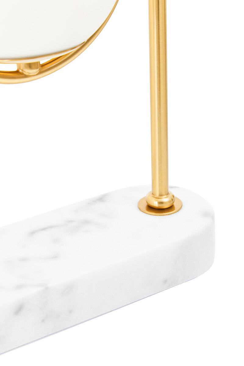 Zalika Marble And Gold Orb Table Lamp