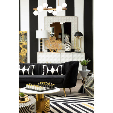 Bosie Villon Black and White Rug
