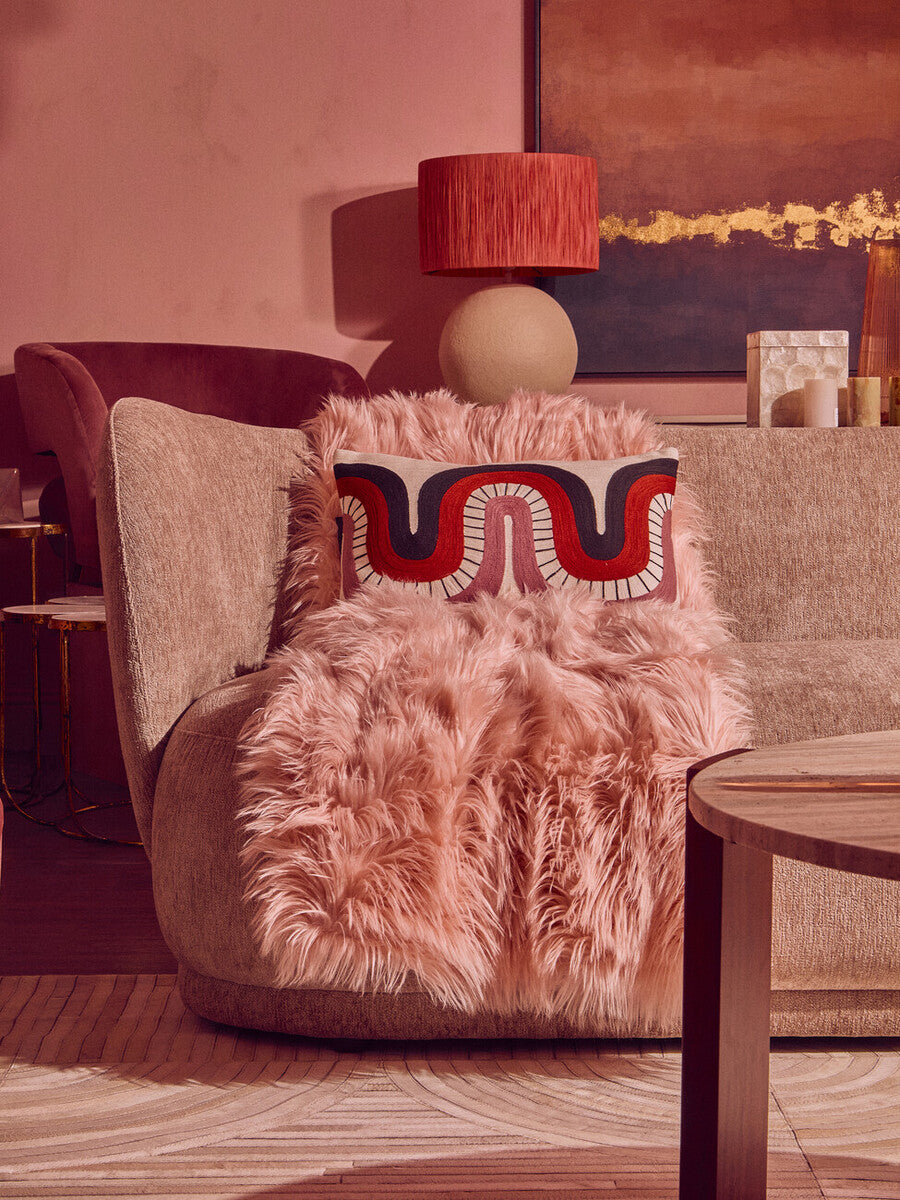 Bosie Safira Large Natural Hair On Leather Rug - Image 5