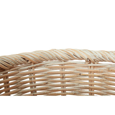 Argento Whitewash Rattan Storage Baskets Set of Three - Image 5