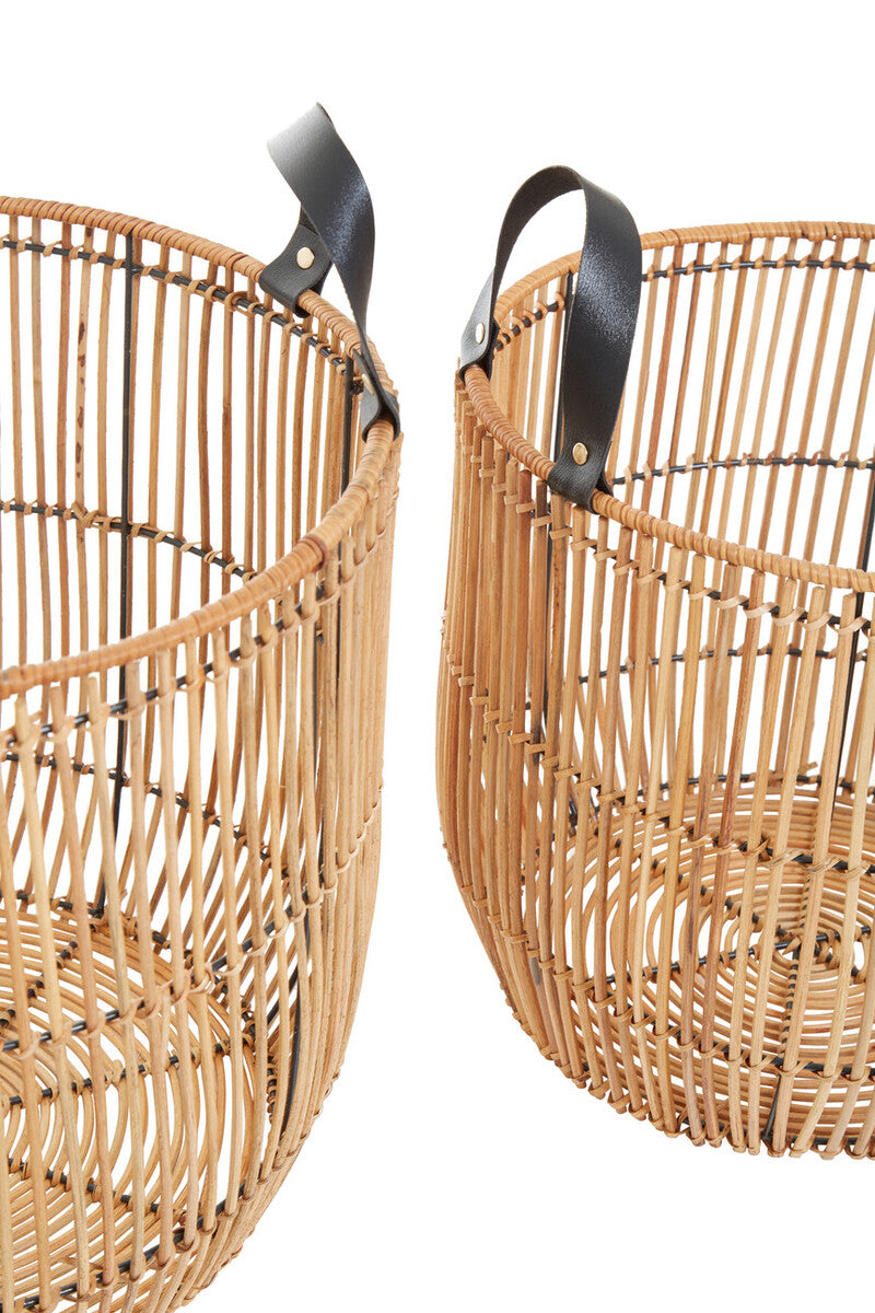 Batu Set Of 2 Natural Rattan Baskets
