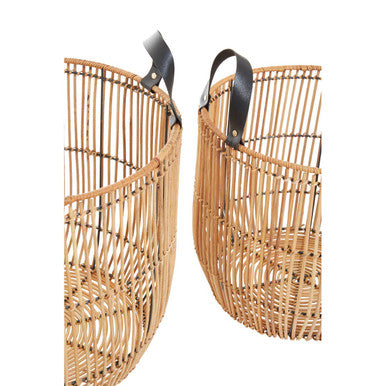 Batu Set Of 2 Natural Rattan Baskets