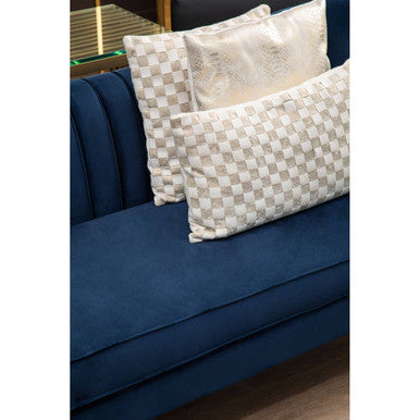 Bosie Kensington Townhouse Cream And Gold Check Cushion