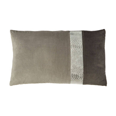 Bosie Kensington Townhouse Grey Rectangular Cushion - Image 1