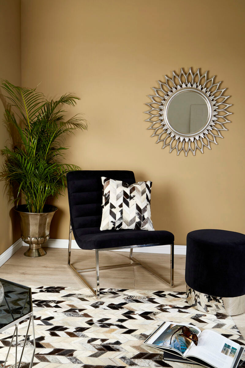 Bosie Safira Black And White Patchwork Cushion Cover