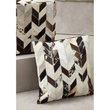 Bosie Safira Black And White Patchwork Cushion Cover