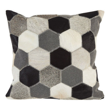 Bosie Safira Black And White And Grey Cushion Cover - Image 1