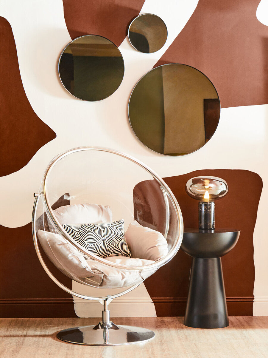 Bosie Ozella Black And White Embroidered Rectangular Cushion