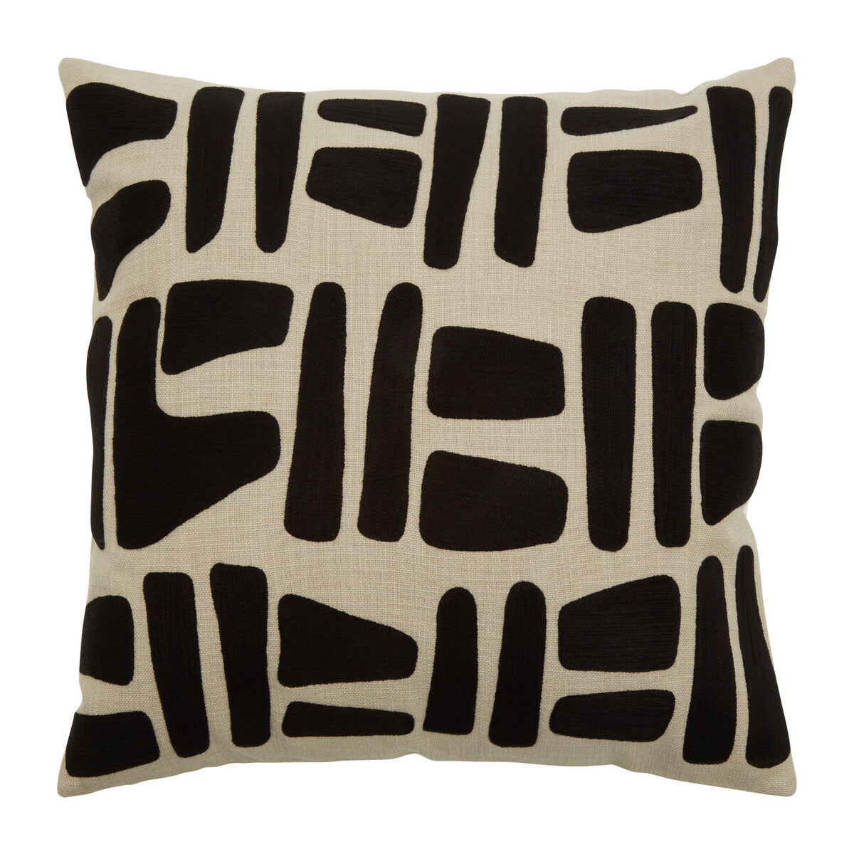 Bosie Ozella Natural And Black Square Cushion - Image 1