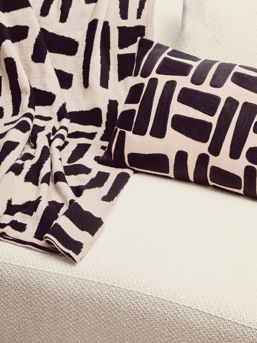 Bosie Ozella Natural And Black Rectangular Cushion - Image 18