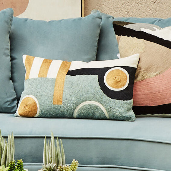 Bosie Ozella Abstract Rectangular Cushion - Image 2