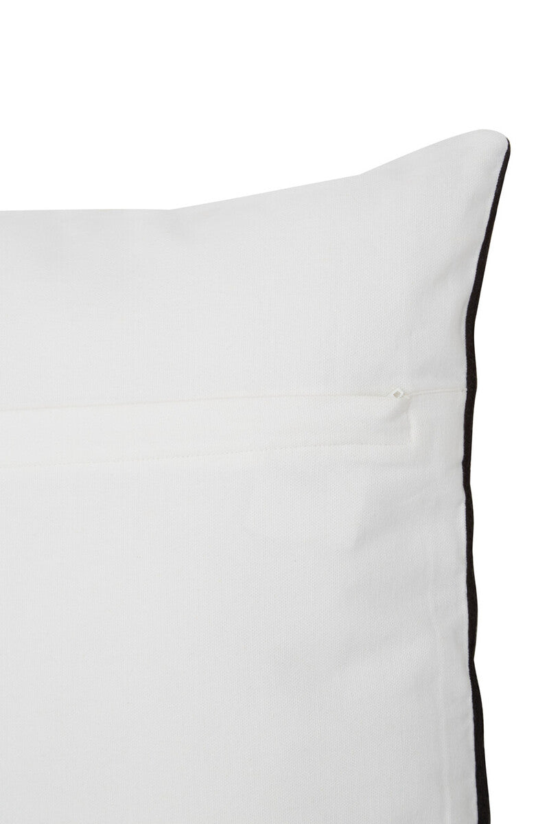 Bosie Ozella Black And White Semi Circular Design Cushion