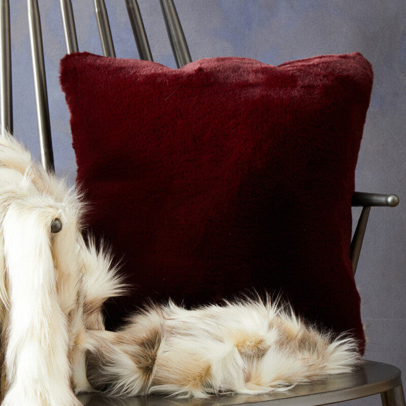 Bosie Lamina Red Wine Square Cushion - Image 2