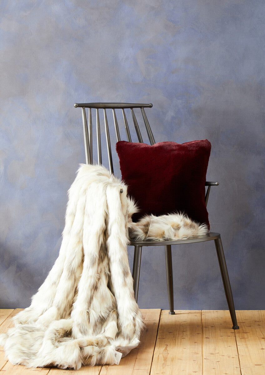 Bosie Lamina Red Wine Square Cushion - Image 5