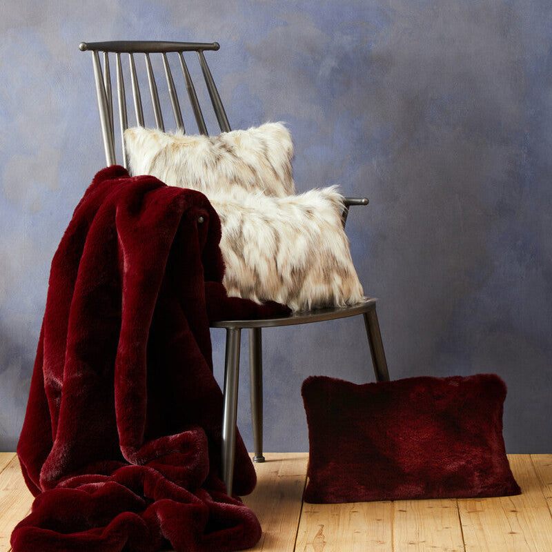 Bosie Lamina Red Wine Rectangular Cushion - Image 2