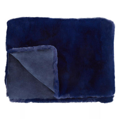 Bosie Lamina Navy Blue Throw - Image 1