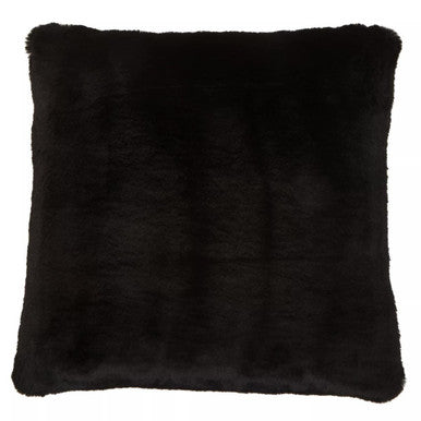 Bosie Lamina Black Square Fur Cushion - Image 1