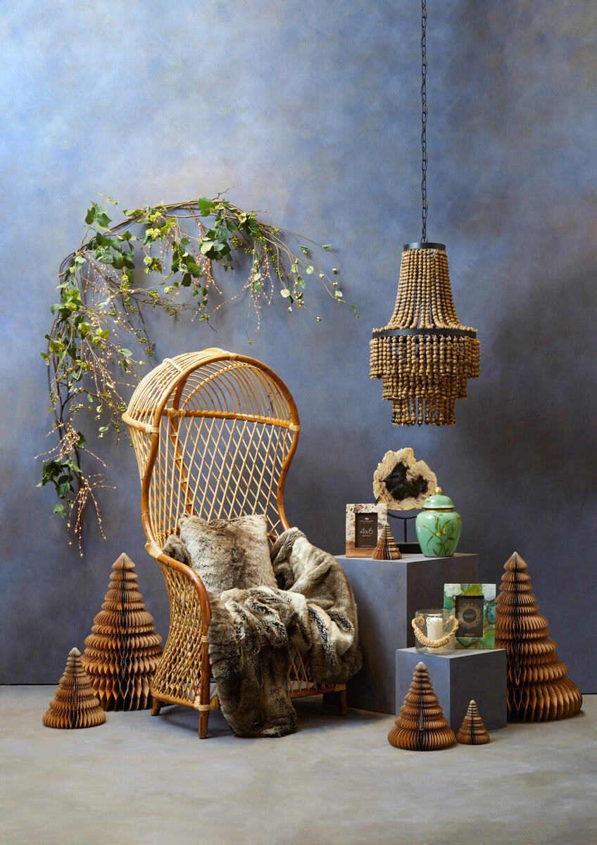 Bosie Lamina Mocha Ombre Fur Throw - Image 12