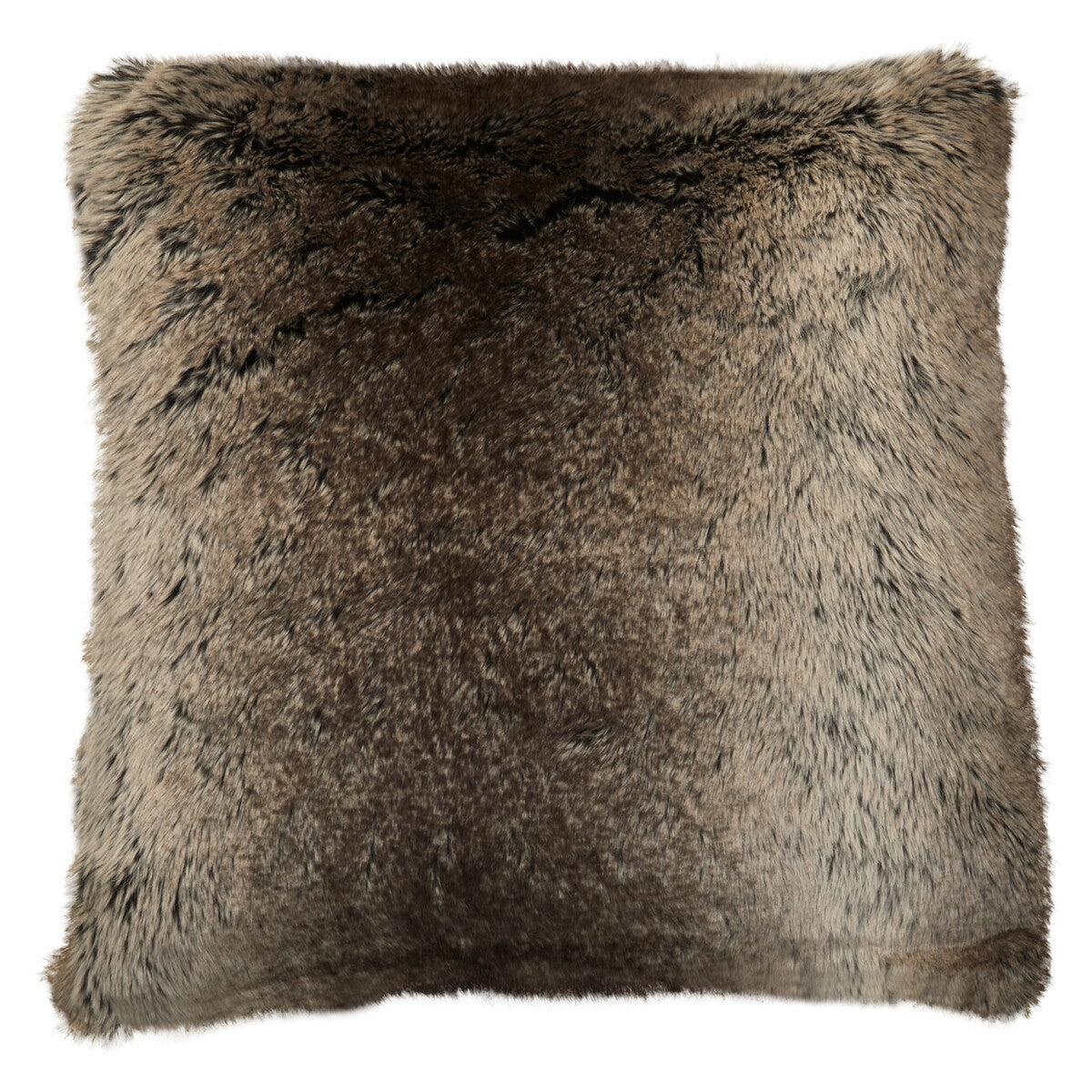 Bosie Lamina Mocha Ombre Square Fur Cushion - Image 1