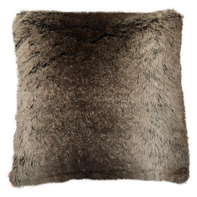 Bosie Lamina Mocha Ombre Square Fur Cushion