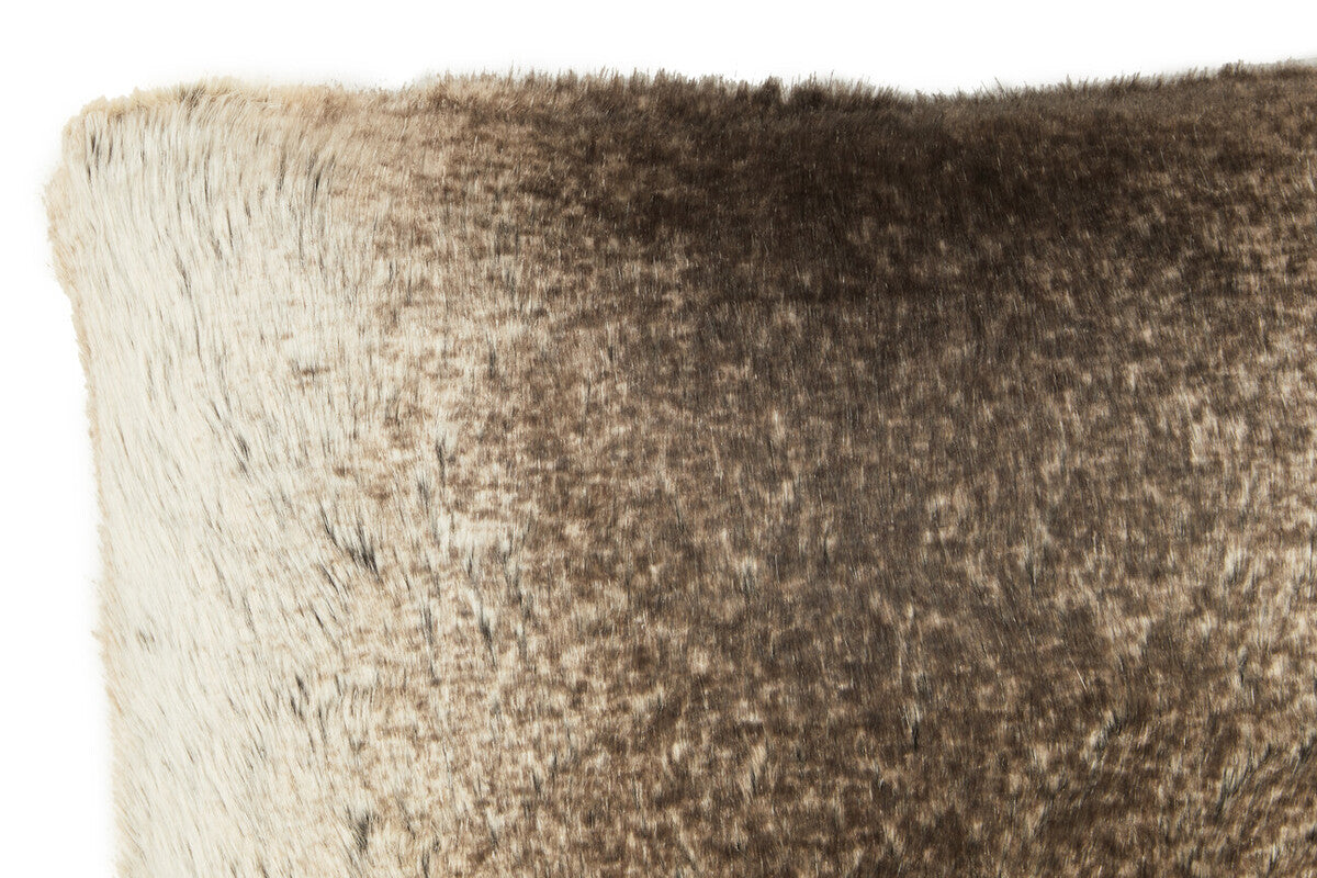 Bosie Lamina Mocha Ombre Rectangular Fur Cushion - Image 11