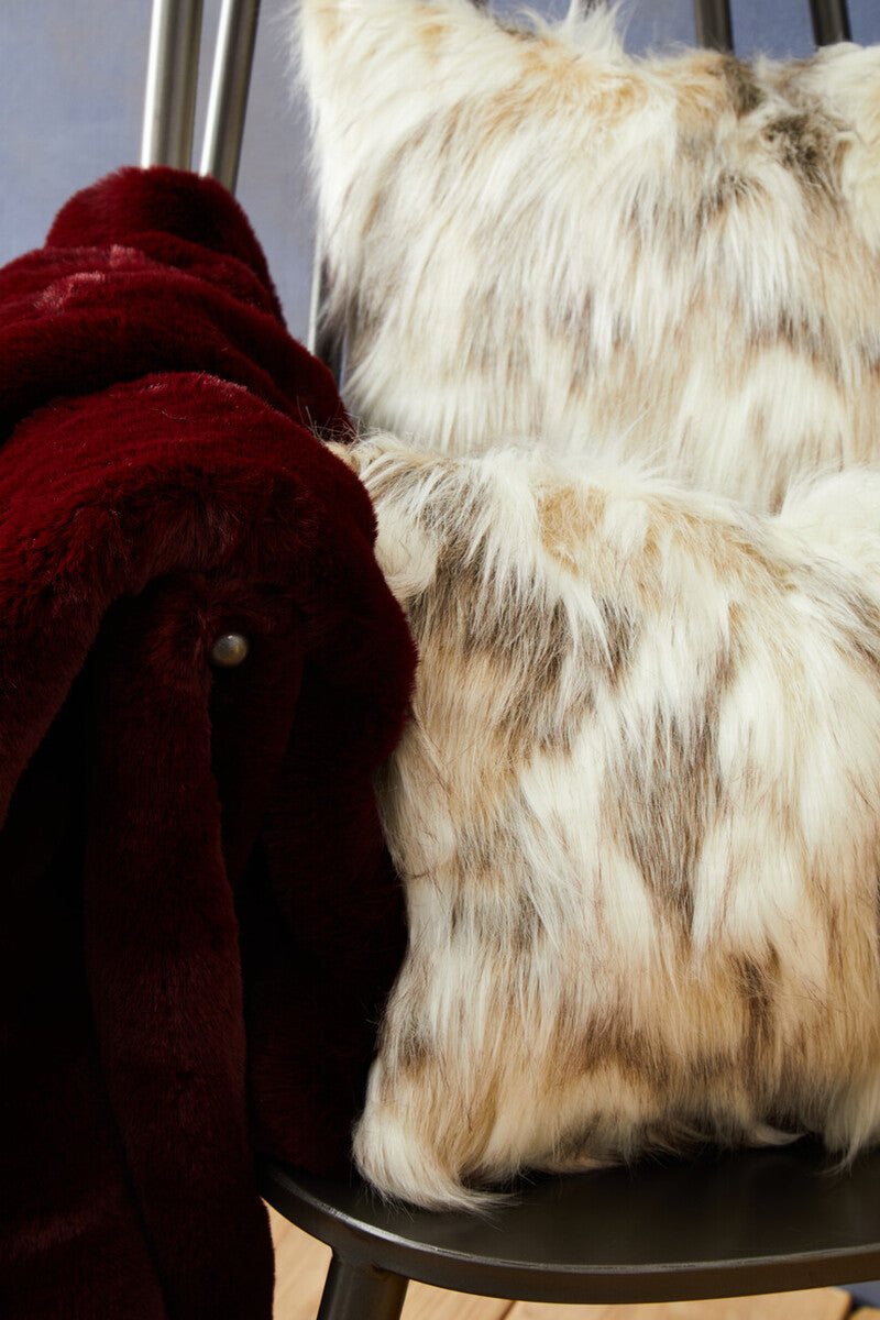 Bosie Lamina Natural Fur Square Fur Cushion