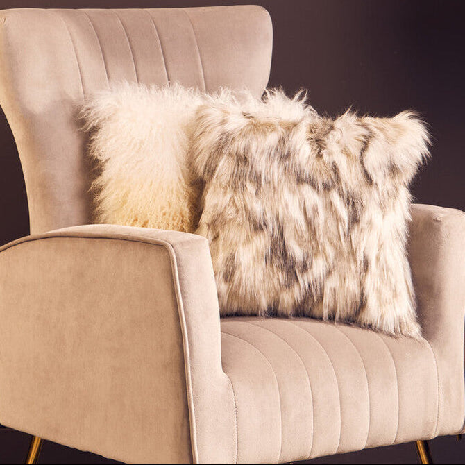 Bosie Lamina Natural Fur Square Fur Cushion - Image 9