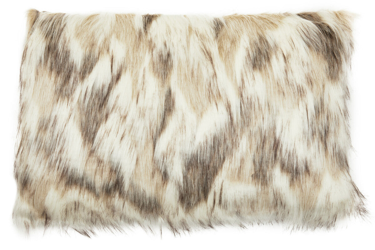 Bosie Lamina Natural Rectangular Fur Cushion - Image 1